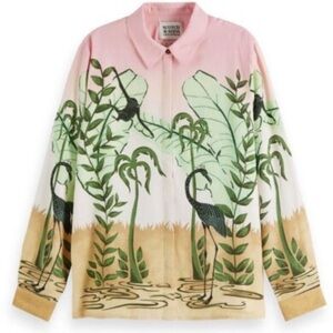 Scotch & Soda Pink Textured Shirt